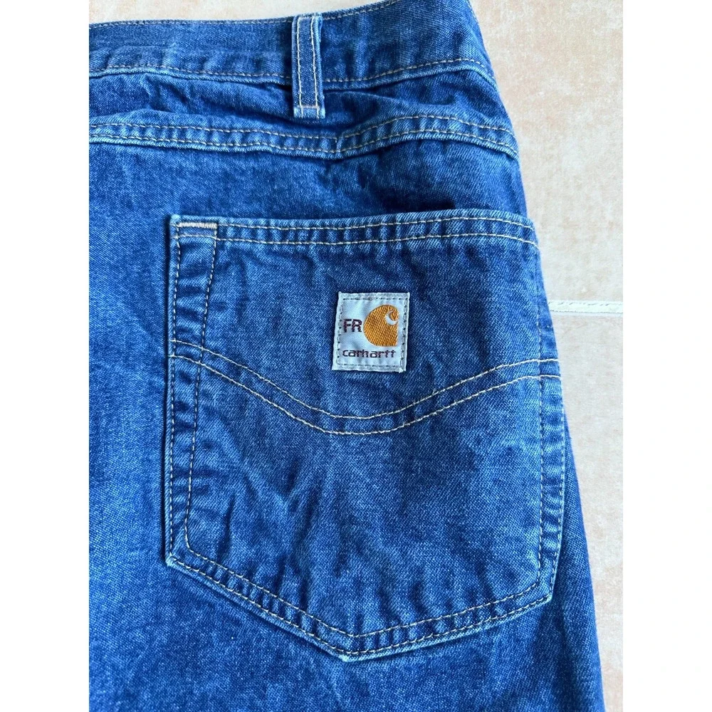 Carhartt cat 2 relaxed fit‎ flame resistant Blue Jeans Men size 40 x 34